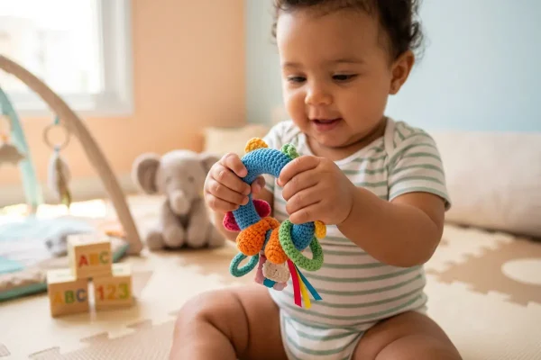 3 - Quando o bebê começa a segurar objetos Entenda esse marco do desenvolvimento