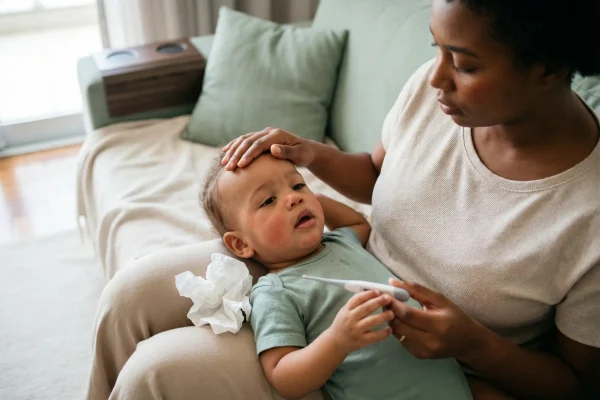 Febre, tosse e nariz entupido quando se preocupar com doenças agudas em bebês e crianças